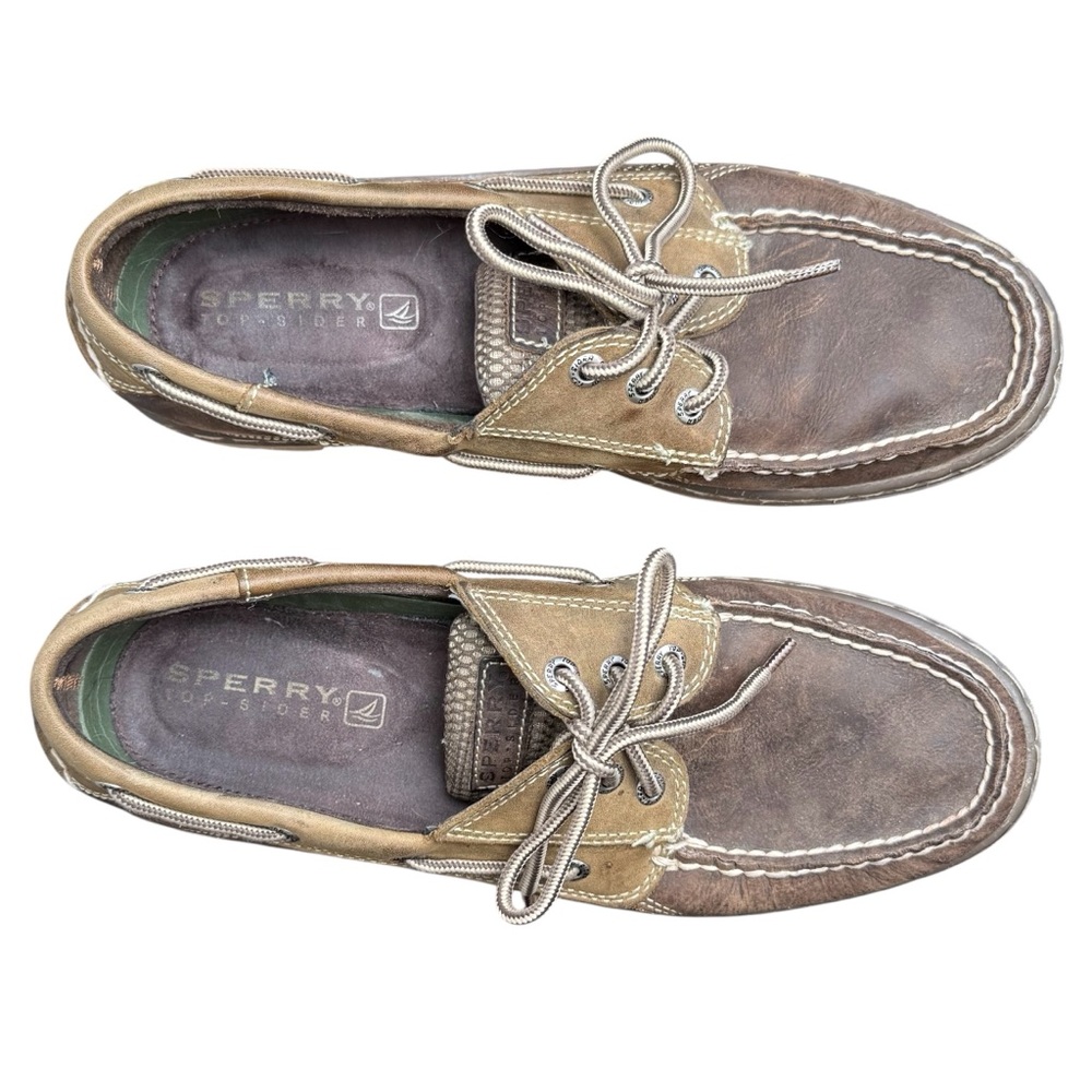 Sperry Top-Sider Men's Brown Leather Boat Shoes Loafers Size 9.5 - Picture 7 of 12